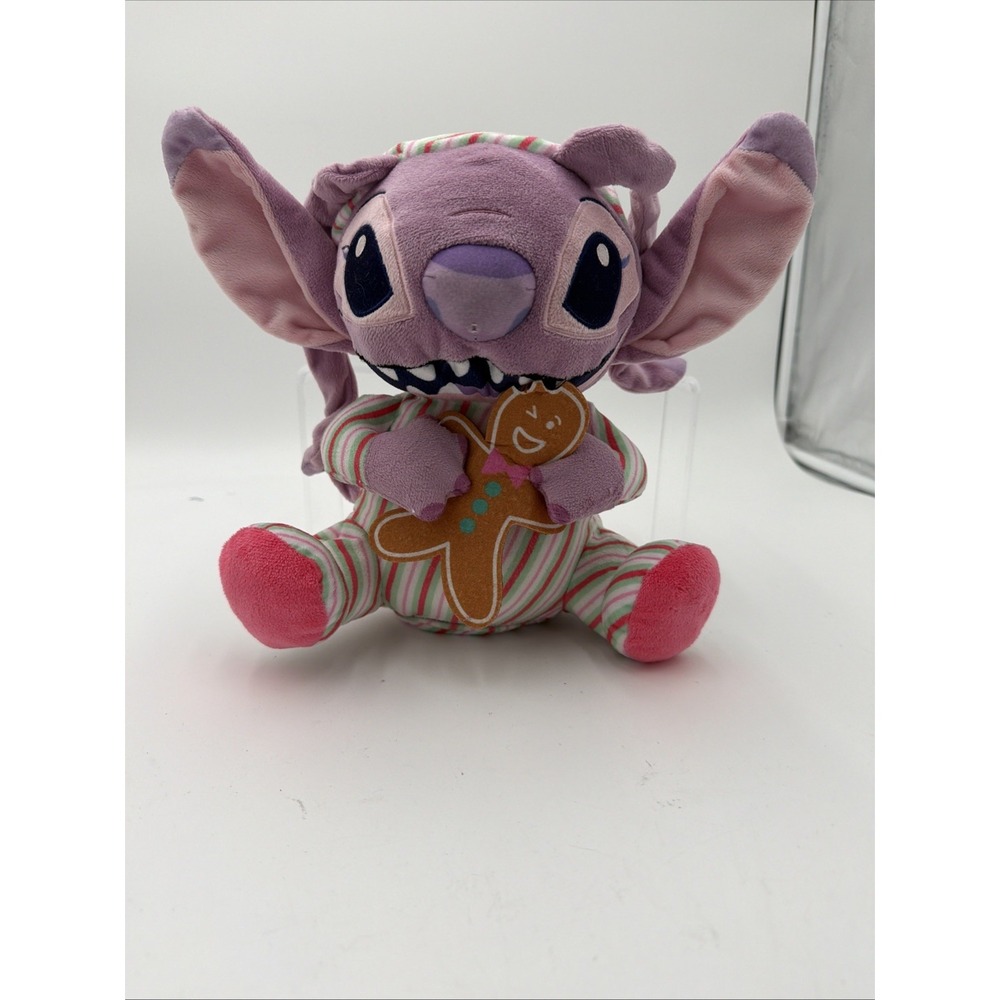Disney Stitch Angel 10 in Holiday Feature Plush Stuffed Animal W/ Motion No Musi